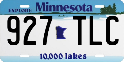 MN license plate 927TLC