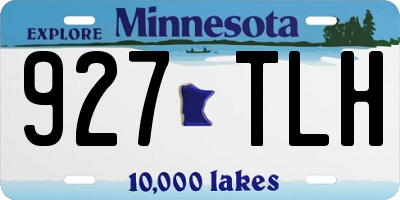 MN license plate 927TLH