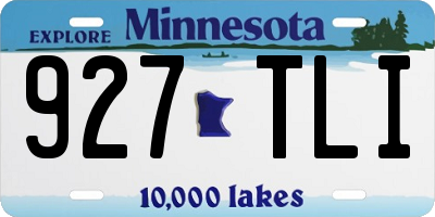 MN license plate 927TLI