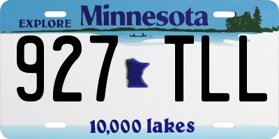 MN license plate 927TLL