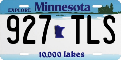 MN license plate 927TLS