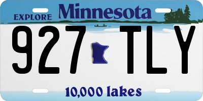 MN license plate 927TLY