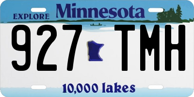 MN license plate 927TMH