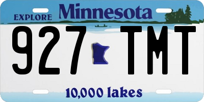 MN license plate 927TMT