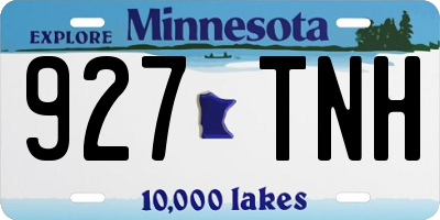 MN license plate 927TNH
