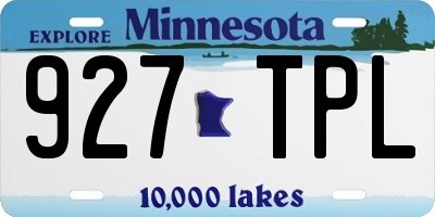 MN license plate 927TPL
