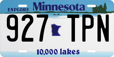 MN license plate 927TPN