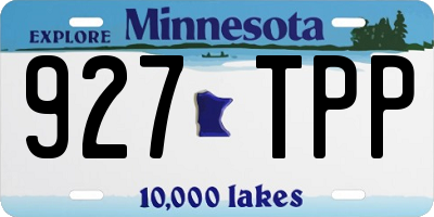 MN license plate 927TPP