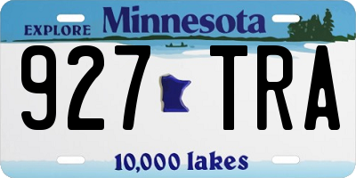 MN license plate 927TRA