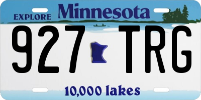 MN license plate 927TRG