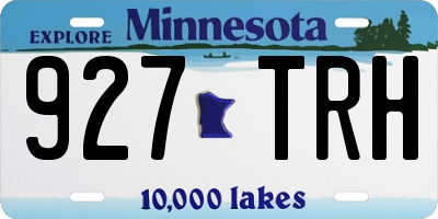 MN license plate 927TRH