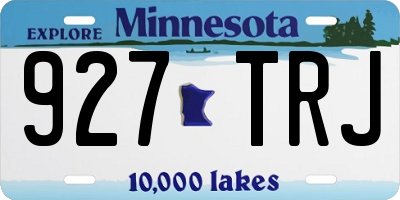 MN license plate 927TRJ