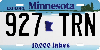 MN license plate 927TRN