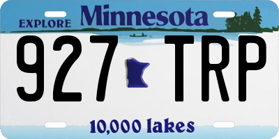 MN license plate 927TRP