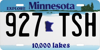 MN license plate 927TSH
