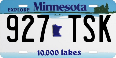 MN license plate 927TSK