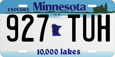 MN license plate 927TUH