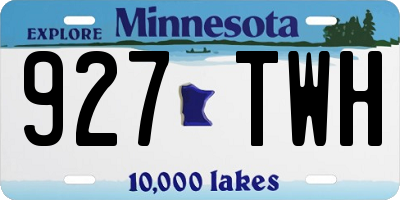 MN license plate 927TWH