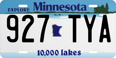 MN license plate 927TYA
