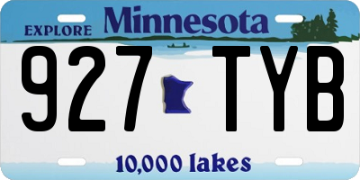 MN license plate 927TYB