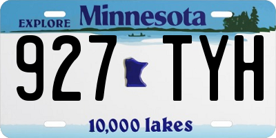MN license plate 927TYH