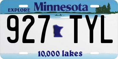 MN license plate 927TYL