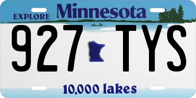 MN license plate 927TYS