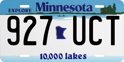 MN license plate 927UCT