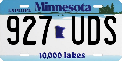 MN license plate 927UDS