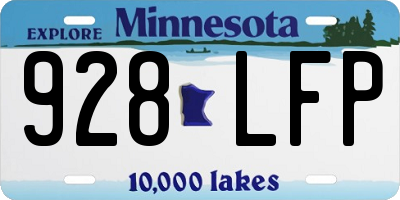 MN license plate 928LFP