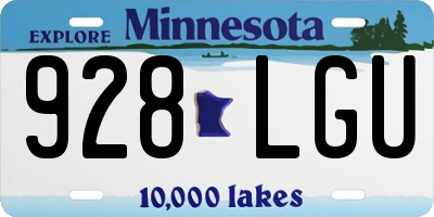 MN license plate 928LGU