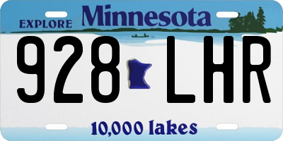 MN license plate 928LHR