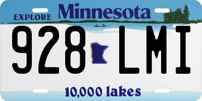 MN license plate 928LMI