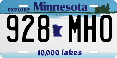 MN license plate 928MHO
