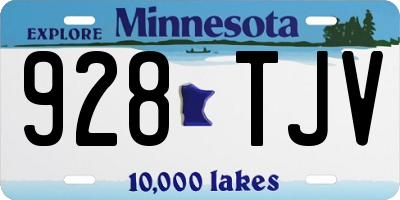 MN license plate 928TJV