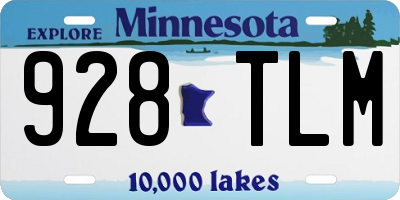 MN license plate 928TLM