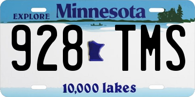 MN license plate 928TMS