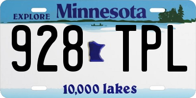 MN license plate 928TPL