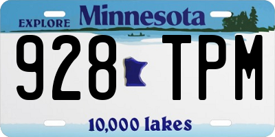 MN license plate 928TPM