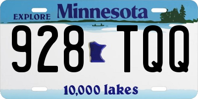 MN license plate 928TQQ