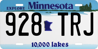 MN license plate 928TRJ