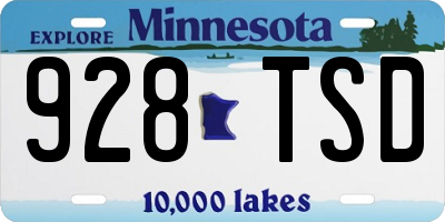MN license plate 928TSD