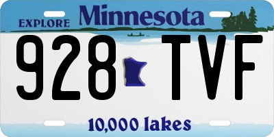 MN license plate 928TVF