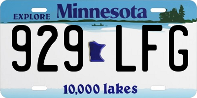 MN license plate 929LFG