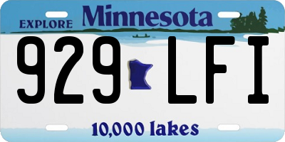 MN license plate 929LFI
