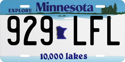MN license plate 929LFL