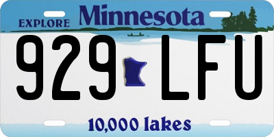 MN license plate 929LFU