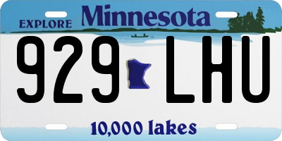 MN license plate 929LHU
