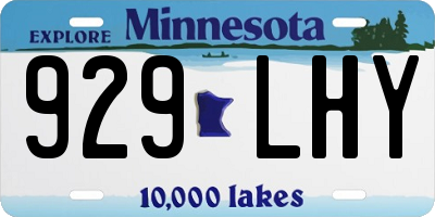 MN license plate 929LHY