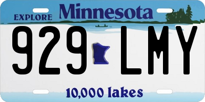 MN license plate 929LMY